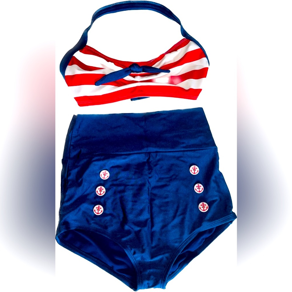 Sexy sailor bikini costume
